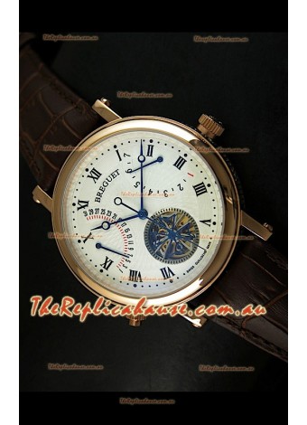 Breguet Retrograde Day/Date Japanese Automatic Watch with Tourbillon