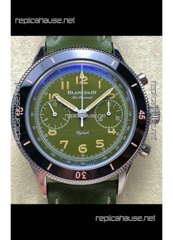 Blancpain Air Command Steel Casing Black Bezel Super Clone Watch 