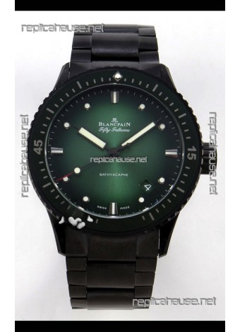 Blancpain Fifty Fathoms Ceramic Case Green Dial Super Clone Watch 