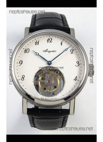 Breguet Classique Tourbillon Stainless Steel Numerals Dial Super Clone Watch 