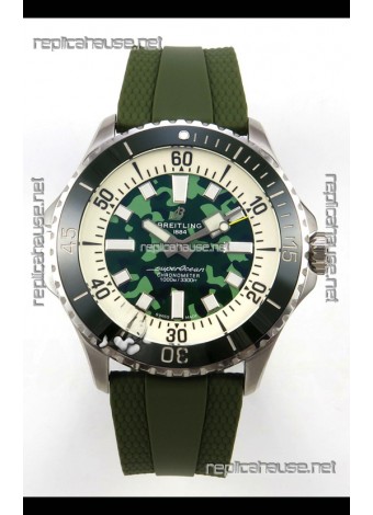 SuperOcean 46 E10379D31L1S1 Super Diver Green CAMO Super Clone Watch 