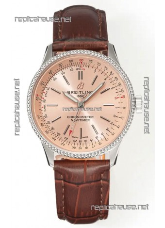 Navitimer Automatic 36 Champange Dial Steel Casing Super Clone Watch 
