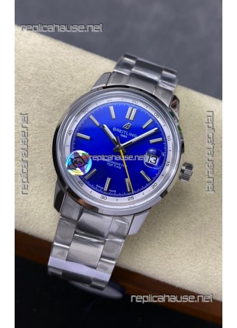 Top Time B31 38mm Blue Dial Steel Strap Super Clone Watch 