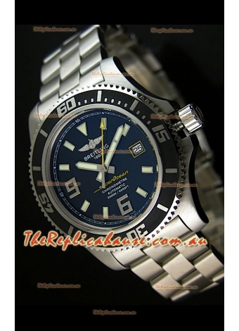 Breitling SuperOcean Abyss Swiss Replica Watch - 1:1 Mirror Replica - 44MM Yellow Markers