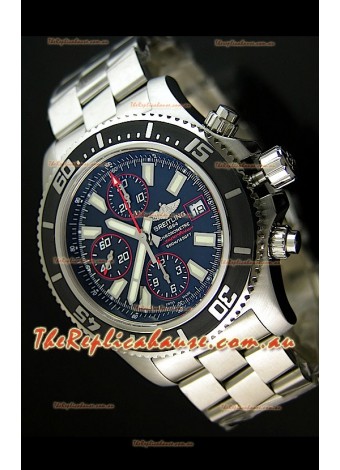 Breitling SuperOcean Abyss Swiss Chronograph Replica Watch - 1:1 Mirror Replica - 44MM Red Markers