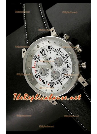 B.R.M V Series Japanese White Dial Watch