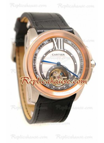 Calibre de Cartier Flying Tourbillon Wristwatch CTR28