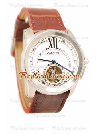 Calibre de Cartier Flying Tourbillon Wristwatch CTR30