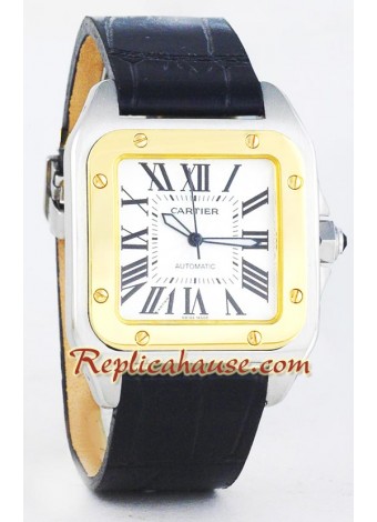 Cartier Santos 100 Mens - Two Tone CTR200