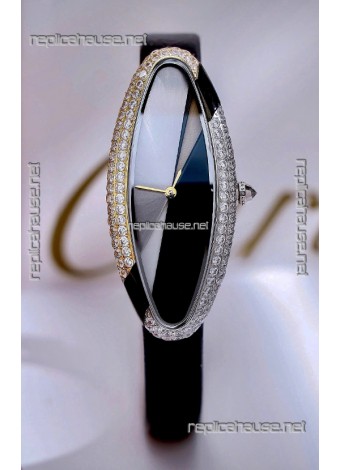 Cartier Baignoire Allongée 21MM Swiss Quartz Watch 