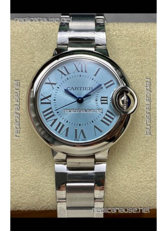Ballon De Cartier Automatic Ice Blue 36MM Dial Super Clone Watch 
