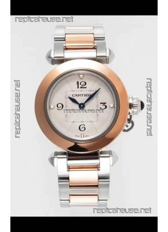Pasha De Cartier Two Tone Casing Watch 30MM Super Clone Watch 