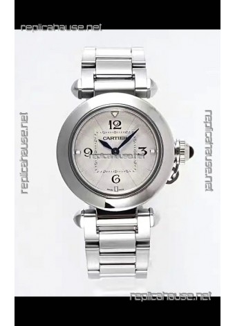 Pasha De Cartier Steel Casing Watch 30MM Super Clone Watch 