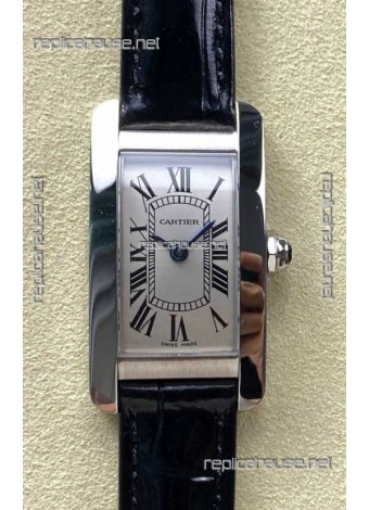Cartier Tank Americaine Swiss Quartz 19mm Steel Casing Swiss Replica Watch 