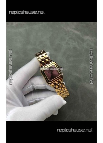 PANTHERE de Cartier 27MM Red Dial Super Clone Watch 