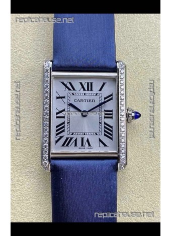 Cartier Tank Louis 25MM Swiss Quartz Movement Blue Strap 