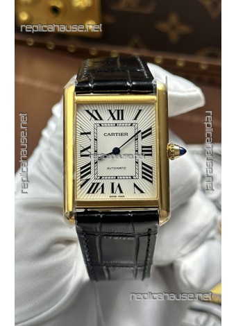 Cartier Tank Louis Automatic 27mm in Yellow Gold Super Clone Watch 