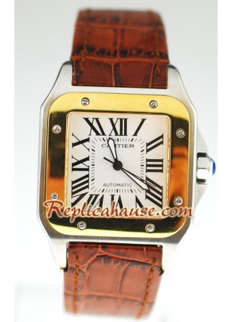 Cartier Santos 100 Swiss Wristwatch CTR127