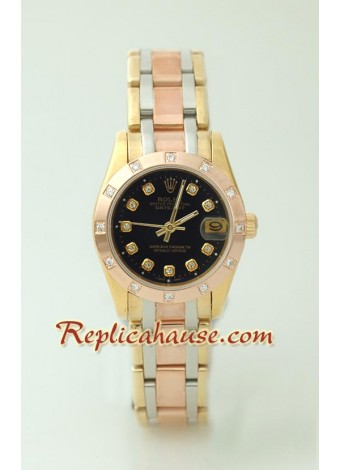 Rolex DateJust - Three Tone Mid-Sized Wristwatch ROLX362