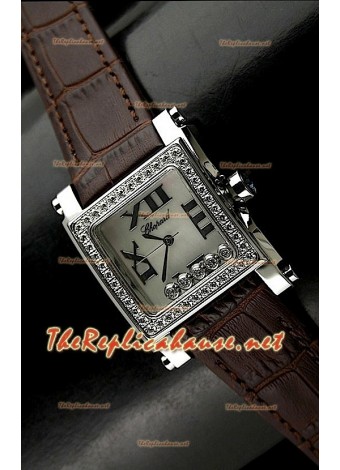 Chopard Happy Sport Ladies Watch in Brown Strap