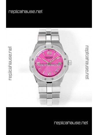 Chopard Alpine Eagle Stainless Steel Pink Dial Super Clone Replica Watch