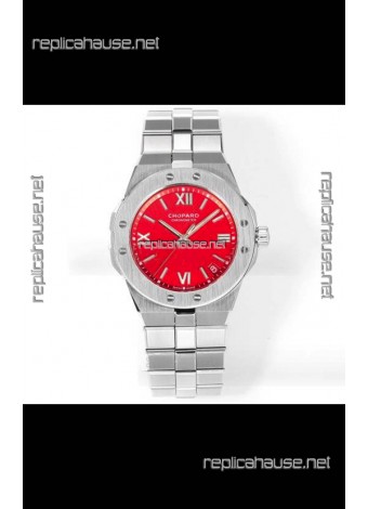 Chopard Alpine Eagle Stainless Steel Red Dial Super Clone Replica Watch