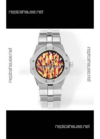 Chopard Alpine Eagle Stainless Steel Fiery Dial Super Clone Replica Watch