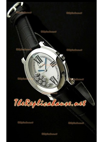 Chopard Happy Sport Ladies Watch in Black Strap