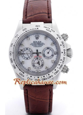 Rolex Daytona Wristwatch with Leather Strap ROLX586
