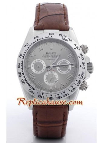 Rolex Daytona Wristwatch with Leather Strap ROLX588