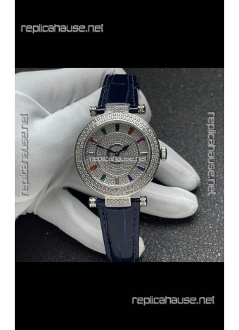 Franck Muller Double Mystery Swiss Quartz Watch in Steel Casing