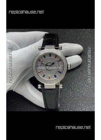 Franck Muller Double Mystery Swiss Quartz Watch in Steel Casing