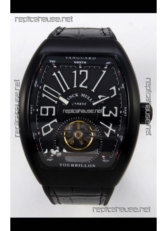 Franck Muller V45 Tourbillon Black DLC Super Clone Watch 