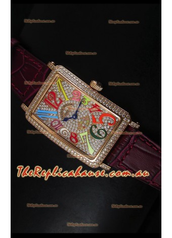 Franck Muller Master of Complications Long Island Ladies Watch in Pink Gold