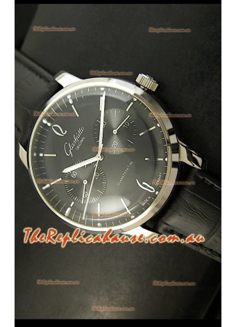 Glashuette Senator Japanese Replica Watch in Black Dial