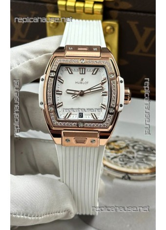 Hublot Spirit of Big Bang Rose Gold White Dial 39MM Super Clone Watch 
