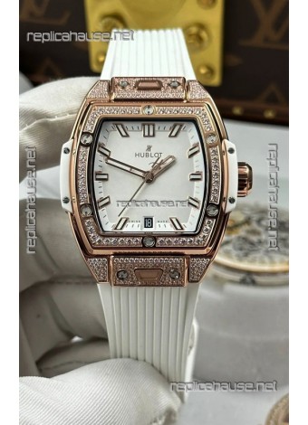 Hublot Spirit of Big Bang Rose Gold White Dial 39MM Super Clone Watch 