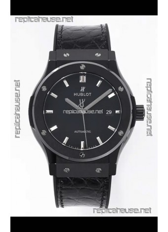 Hublot Classic Fusion Ceramic Casing Black Dial Super Clone Watch 42MM