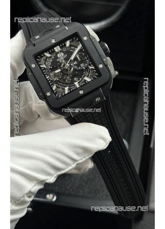 Hublot Square Bang Unico Black Magic Ceramic Super Clone Watch 