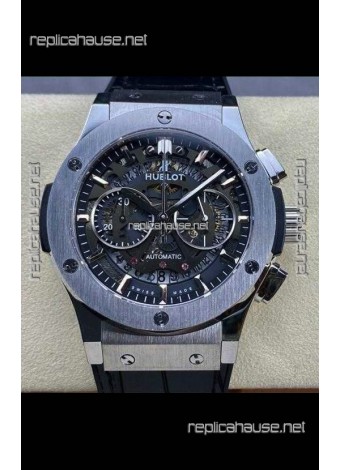 Hublot Classic Fusion Chronograph Stainless Steel Skeleton Super Clone Watch 