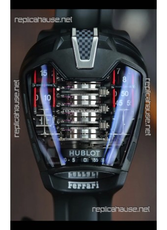 Hublot MP-05 La Ferrari Black DLC Titanium Casing Hyper Clone Watch 
