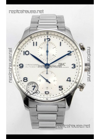 IWC Portuguese Chronograph White Dial Super Clone Watch 
