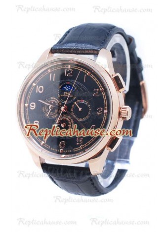 IWC Da Vinci Perpetual Calendar Chronograph Gold Wristwatch IWC-20110524