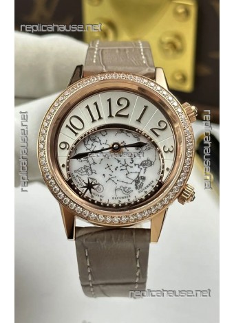 Jaeger-LeCoultre Rendez-Vous Rose Gold Super Clone Watch 
