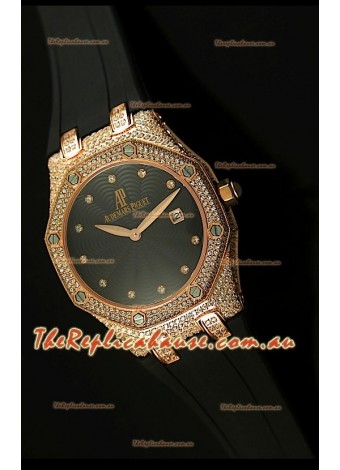 Audemars Piguet Royal Oak LADY Replica Watch in Pink Gold Casing