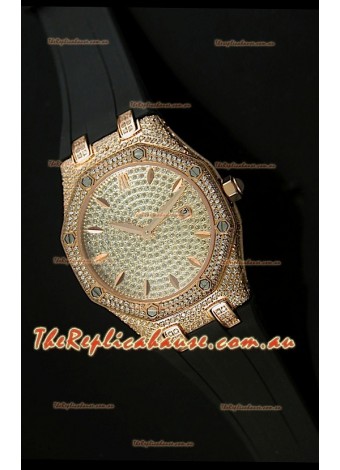 Audemars Piguet Royal Oak LADY Replica Watch in Diamonds Dial Edition