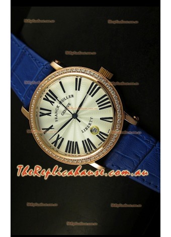 Franck Muller Master of Complications Liberty Japanese Watch in Purple Strap