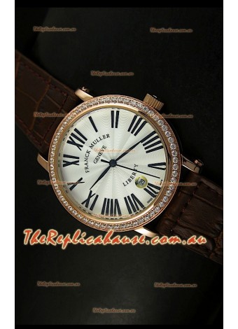 Franck Muller Master of Complications Liberty Japanese Watch in Brown Strap