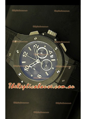 Hublot Big Bang Black Ceramic Case Watch in Quartz Movement