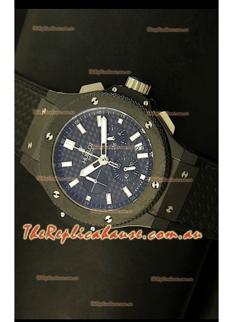 Hublot Big Bang Black Ceramic Case Watch in Quartz Movement
